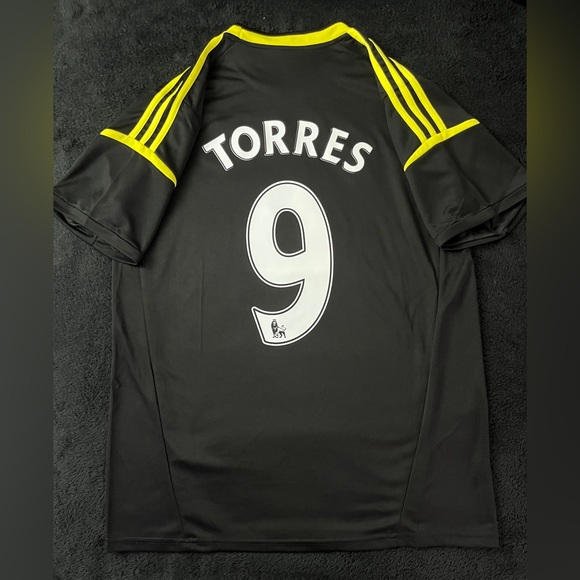 Torres #9 Chelsea Black S-XL 2012/2013 Retro Third Soccer Jersey